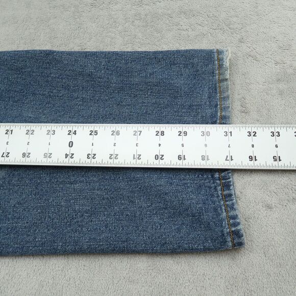 Chams Jeans Mens Size 38x31 Blue Relaxed Fit Denim Pants Stone Wash Medium - Picture 3 of 14